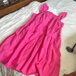 NEW! Old Navy Pink Sleeveless Sundress with Puff Sleeves